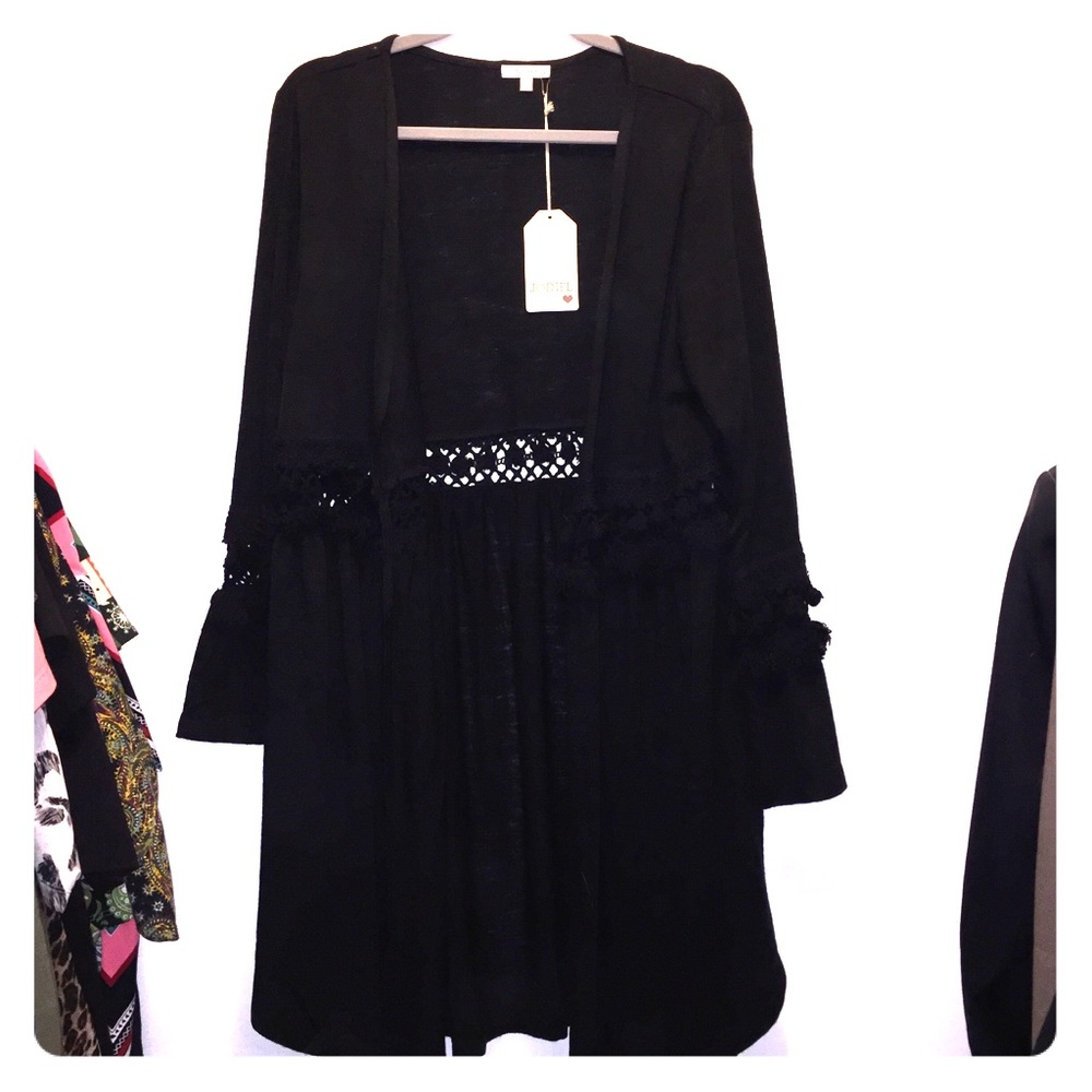 Jodifl thin cardigan black